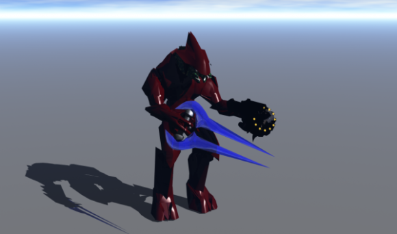 Monster Character With Energy Sword Free 3d Model - .Obj - Open3dModel