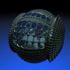 Sphere Bot With Armor 3d-model