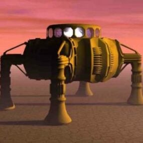 Scifi Mars Explorer Robot 3D-malli