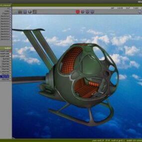 Helicóptero Spyder Avión de ciencia ficción modelo 3d