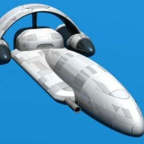 Futuristisk Nasa Spacecraft Reliant Station 3d-modell