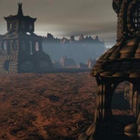 Thorn Castle Rakennus 3D-malli