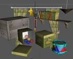 Çocuk Odası Mobilya Seti 3D model