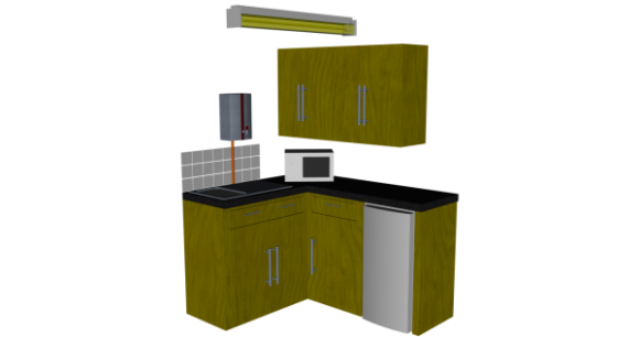 Small Corner Kitchen Cabinet