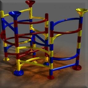 Kugelbahn-Spielplatz 3D-Modell