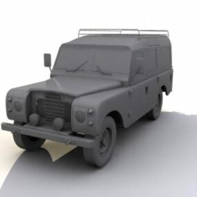 Modello 3d del camion Land Rover
