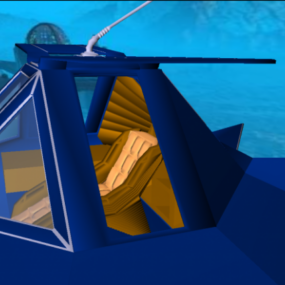 Modelo 3d da casa do pavilhão de ficção científica ao ar livre
