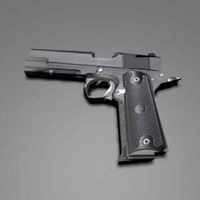 Modelo 3d de pistola de jogos