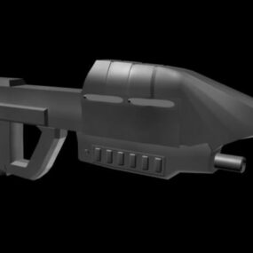 3d-модель футуристичної науково-фантастичної штурмової гвинтівки