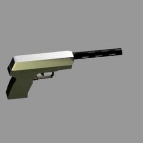 Modello 3d del giocattolo della mitragliatrice