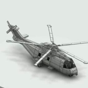 梅林直升机3d模型