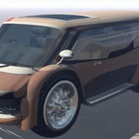 Minivan Car Concept 3D-malli