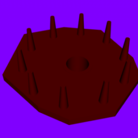لوحة لعبة مصيدة الفئران نموذج ثلاثي الأبعاد