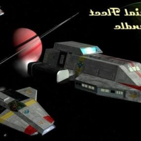 Futuristic Spaceship Xship 3d model