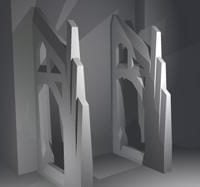 Gotický kostel Stut Component 3D model