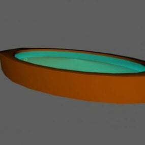 نموذج حوض السباحة ثلاثي الأبعاد