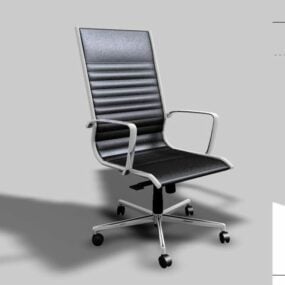 Středně velký 3D model kancelářské kolové židle