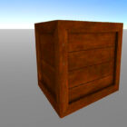 Drewniane pudełko ze starej skrzynki
