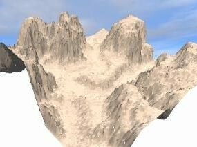 Green Mountain Terrain 3d model