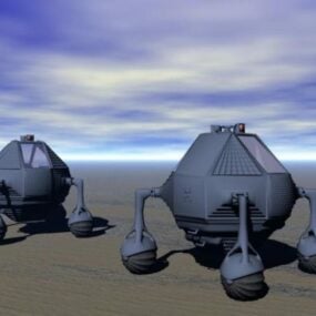 Modelo 3D da nave espacial Scout Bot