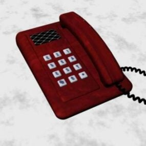 Model 3d Gaya Lama Telefon Kawat