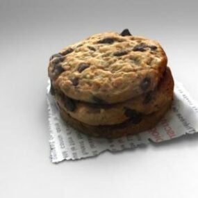 Pile Of Cookies Cake 3d-modell