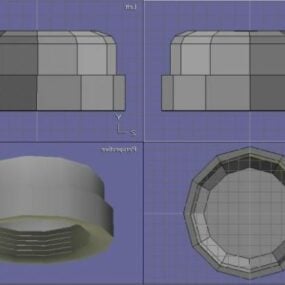 דגם 3D Pipe End Cap