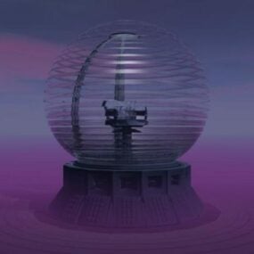 Scifi Sphere Gadget 3d model