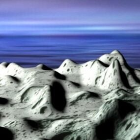 Планета Гірський ландшафт 3d модель