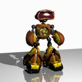 Ihmismuodon futuristinen robotti 3d-malli