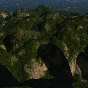ローリングヒル山の風景3Dモデル