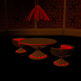 Secret Room Red Furniture 3d model
