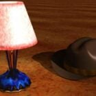 Lámpara de mesa antigua V2