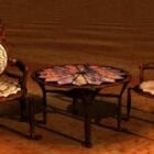 Luxuriöses Stuhl-Tisch-Set