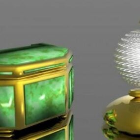 Schmuckset Goldbox 3D-Modell