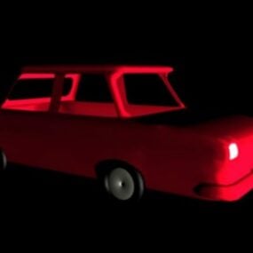 لعبة سيارة قابلة للتحويل نموذج ثلاثي الأبعاد