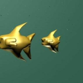 Gold Fish Toy 3D-malli