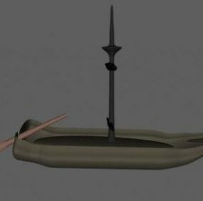 3D model malého záchranného člunu