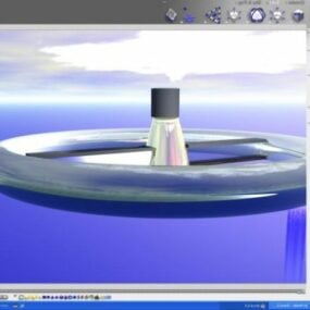 Futuristic Sky Lab 3d model