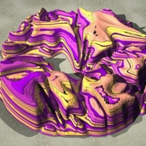 Dekoracja w kształcie koloru Model 3D