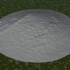 Harmaa Rock Terrain 3D-malli