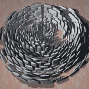 Cirkelrotsterreinlandschap 3D-model