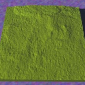 Model 3D terenu z niską trawą