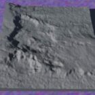 Paesaggio del terreno lunare