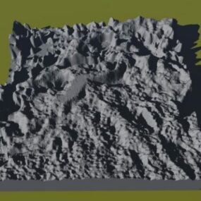 Terrein Landschap Berg 2 3D-model