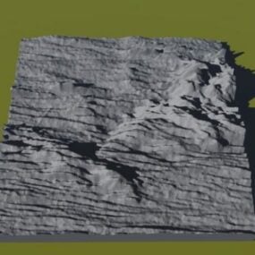 Fractal Mountain Terrain 3d-model
