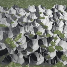 Abstract terreinlandschap 3D-model