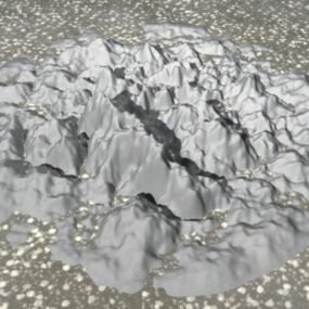ロッキー山の風景3Dモデル
