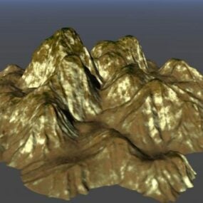 3D model Gold Rock