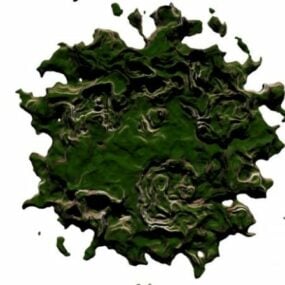 Model 3D abstrakcyjnego kształtu terenu